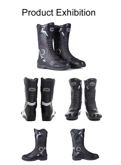 AMUMOTO Motorcycle Riding Boots Men's And Women's Pull Motorcycle