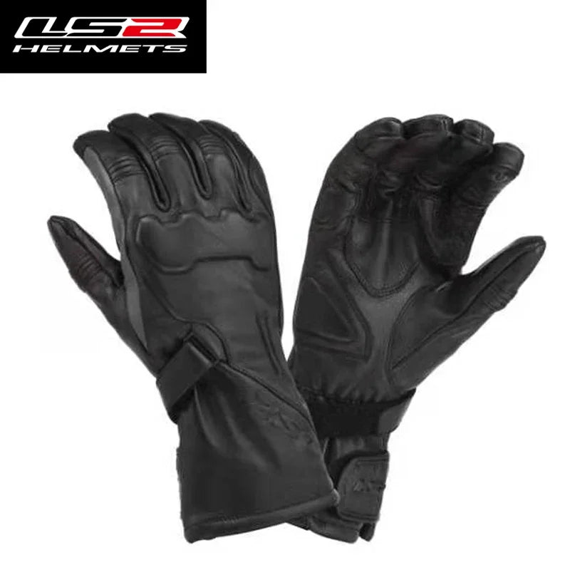 Hendersonshop LS2 MG003 Motorcycle gloves Winter cowhide windproof and waterproof touch
