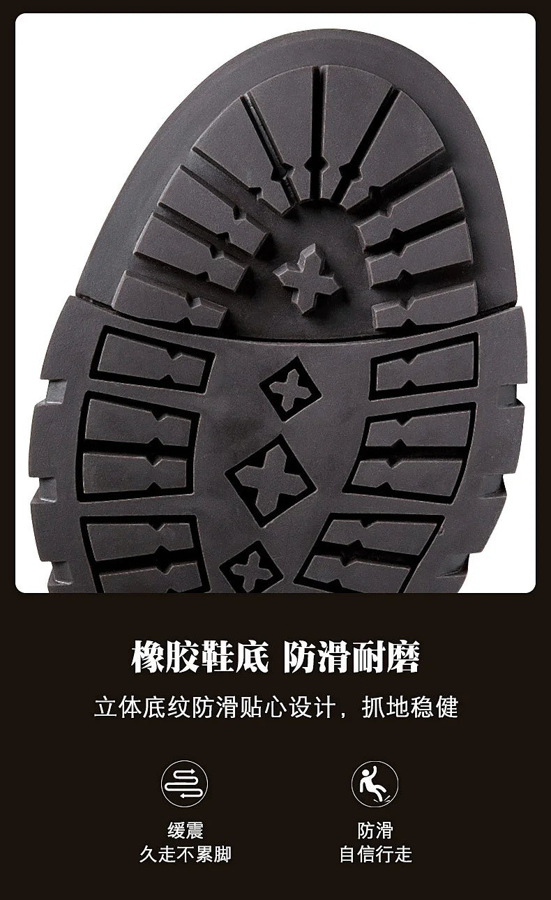 Men's Retro Motorcycle Boots Genuine Leather High Top Motorbike Riding Boots Botas De Motociclista Motocross Racing Car Shoes