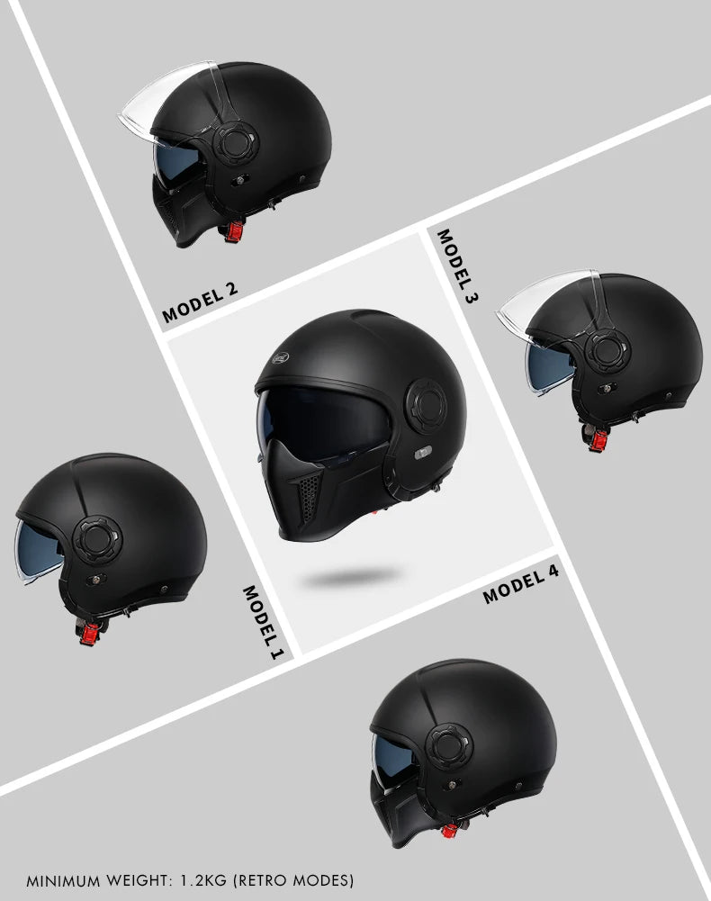 Modular Full Face Helmet | DOT Certified & ECE Certified - View 9 | Henderson Shop