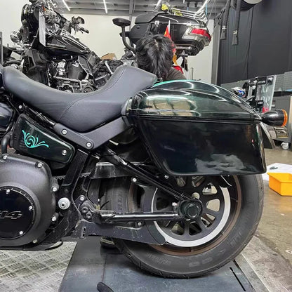 For Harley Softail 18-24 Street Bob FXBB FXBBS Standard Motorcycle Trunk Side Luggage Harley Low Rider Side Box