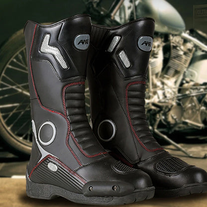 AMUMOTO Motorcycle Riding Boots Men's And Women's Pull Motorcycle