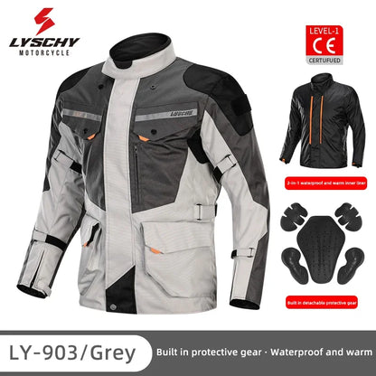 Hendersonshop LYSCHY Motocross Jacket Pants Autumn Winter Waterproof Warm Motorcycle Riding
