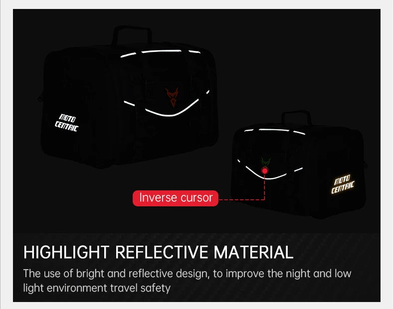 Motorcycle Waterproof Motorcycle Rear Seat Bag 35-50L Helmet Bag High Capacity Motor Tail SaddleBag Rider Backpack