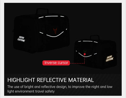 Motorcycle Waterproof Motorcycle Rear Seat Bag 35-50L Helmet Bag High Capacity Motor Tail SaddleBag Rider Backpack