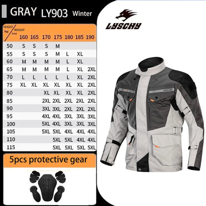 Motorcycle Jacket Pants Suit Waterproof Men Motorbike Riding Moto Jacket Prot... | Henderson Shop
