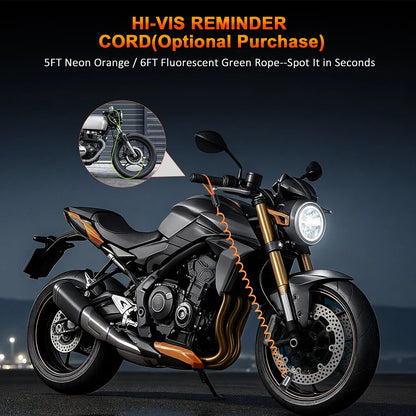 Disc Brake Code Lock - close-up view showing motorcycle disc lock features and details