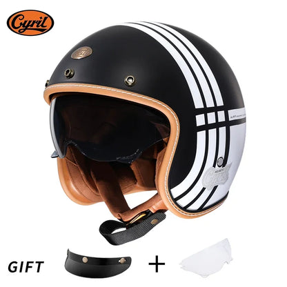 Vintage Half Face Helmet | DOT Certified & ECE Certified - View 32 | Henderson Shop