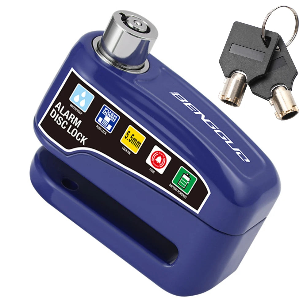 Motorcycle Alarm Disc Lock - additional view showing motorcycle disc lock features and details