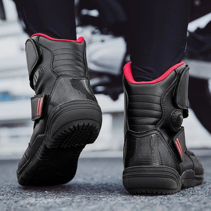 Men's Motorcycle Boots Outdoor Waterproof Motos Cycling Protective Shoes Motocross Off-Road Racing Boots Motorcycle Accessories