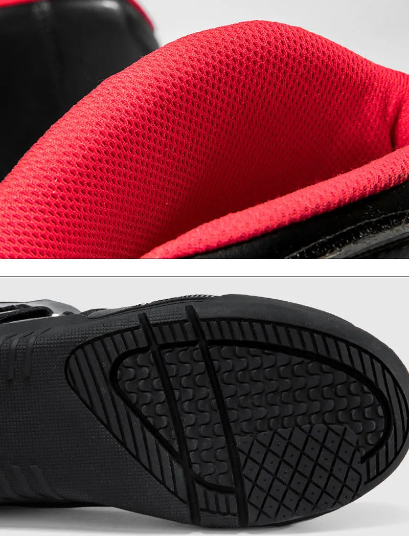 Men's Motorcycle Boots Outdoor Waterproof Motos Cycling Protective Shoes Motocross Off-Road Racing Boots Motorcycle Accessories