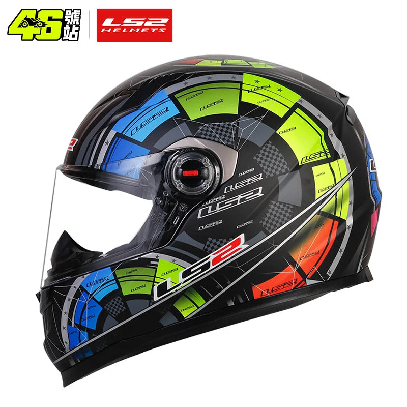 Helmets - LS2 Full Face Capacete Masculino ls2 FF358 Motocross Racing Man