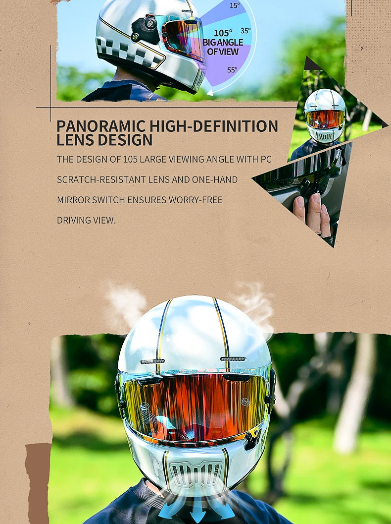 Harley Vintage Half Face Helmet | DOT Certified - View 11 | Henderson Shop