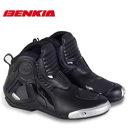 BENKIA Motorcycle Boots Men Professional Track Riding Botas