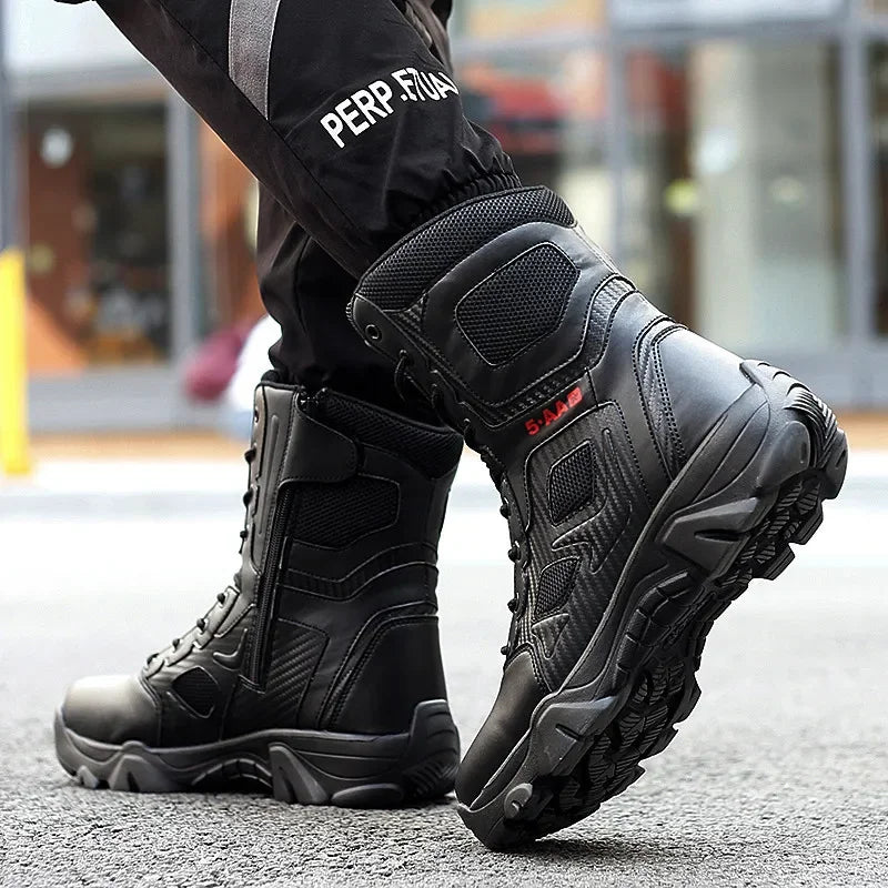 Men Male masculine  Botas Tacticas Hombre Militar Masculine sneakerMotorcycle Ankle Combat Boots Black Botas Militares Hombre