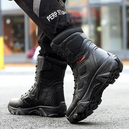 Men Male masculine  Botas Tacticas Hombre Militar Masculine sneakerMotorcycle Ankle Combat Boots Black Botas Militares Hombre