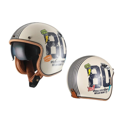 Vintage Half Face Helmet | DOT Certified & ECE Certified - View 9 | Henderson Shop