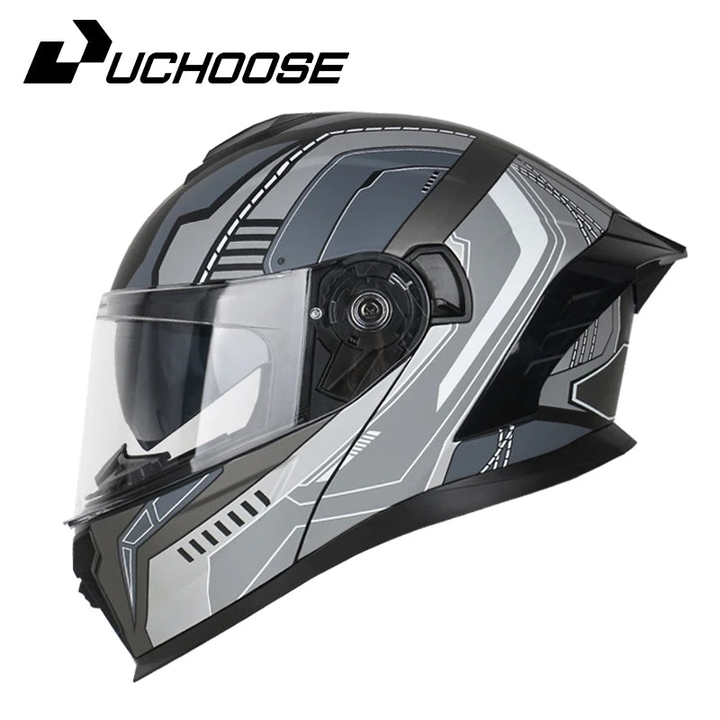 Flip Up Motorcycle Helmet Double Lens Modular Flip Full Face Helmet High Quality DOT Approved Moto Cascos Motociclistas