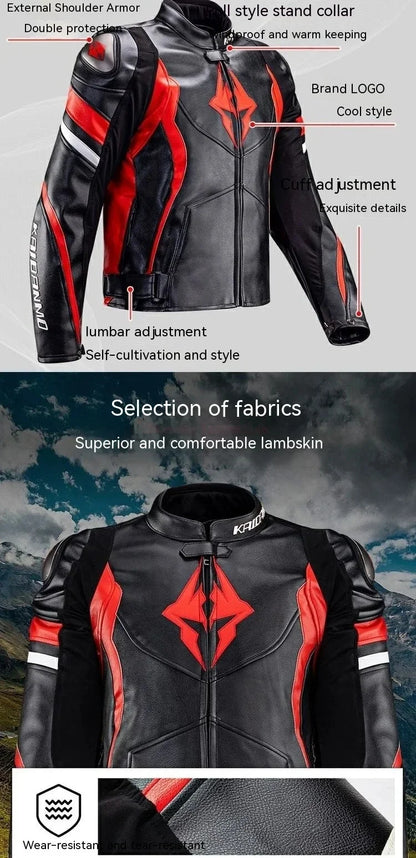 Hendersonshop Motorcycle Jacket Male Waterproof Winter Warm Racing Suit Motorcycle Female