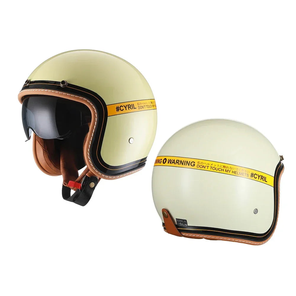 Vintage Half Face Helmet | DOT Certified & ECE Certified - View 12 | Henderson Shop