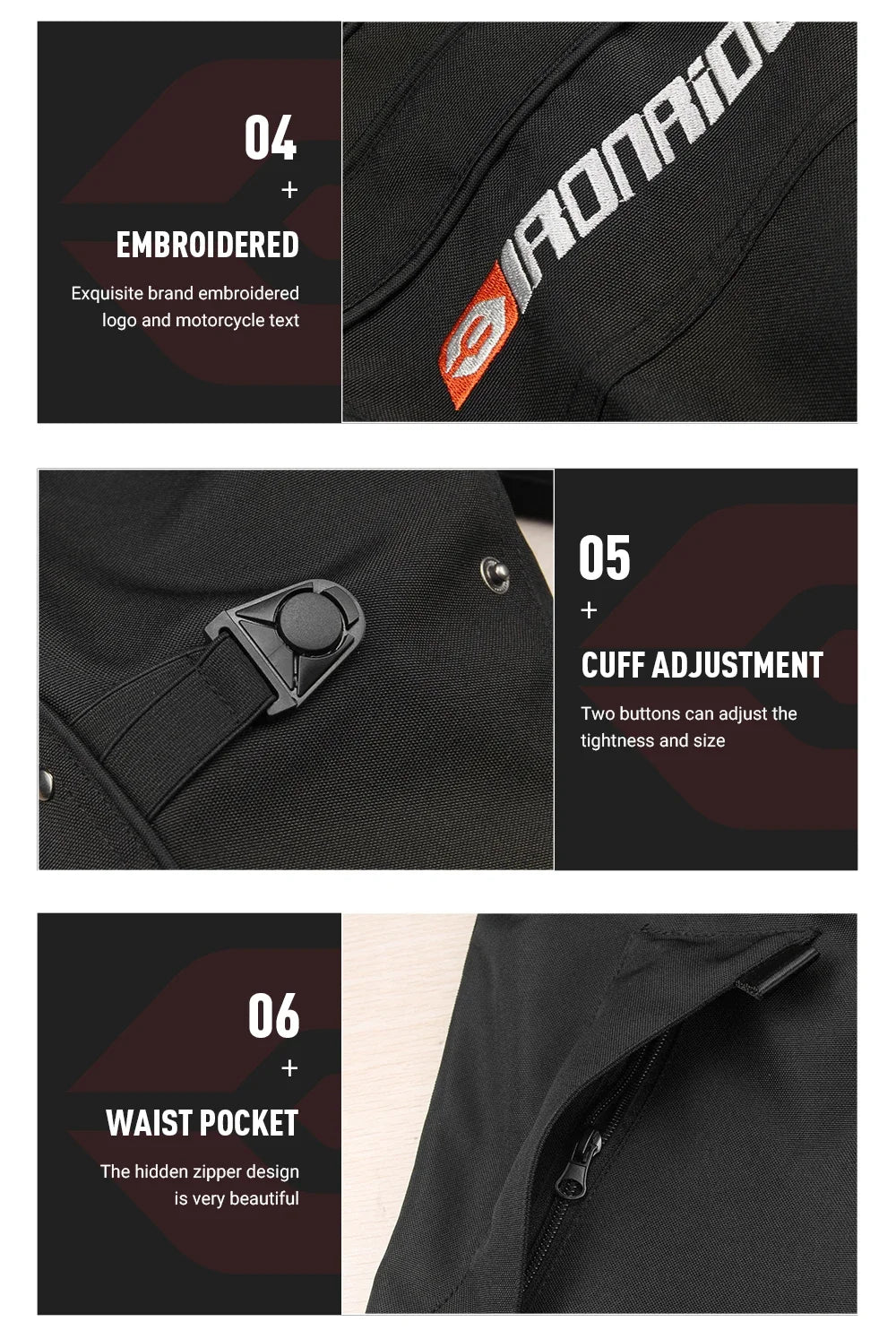 New Motorcycle Jacket Men's Motocross Jacket Motorcycle Protector Pants Moto ... | Henderson Shop