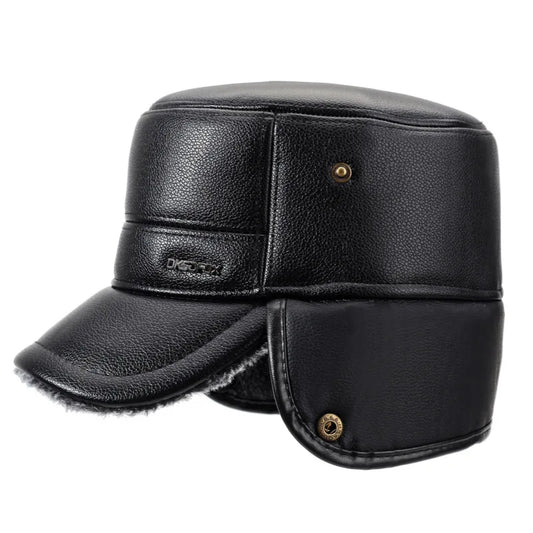 Motorcycle Cap | ECE Certified & Leather - View 2 | Henderson Shop