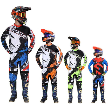 children's enduro motocross gear set mx jersey pants motorcycle kits mtb Off ... | Henderson Shop