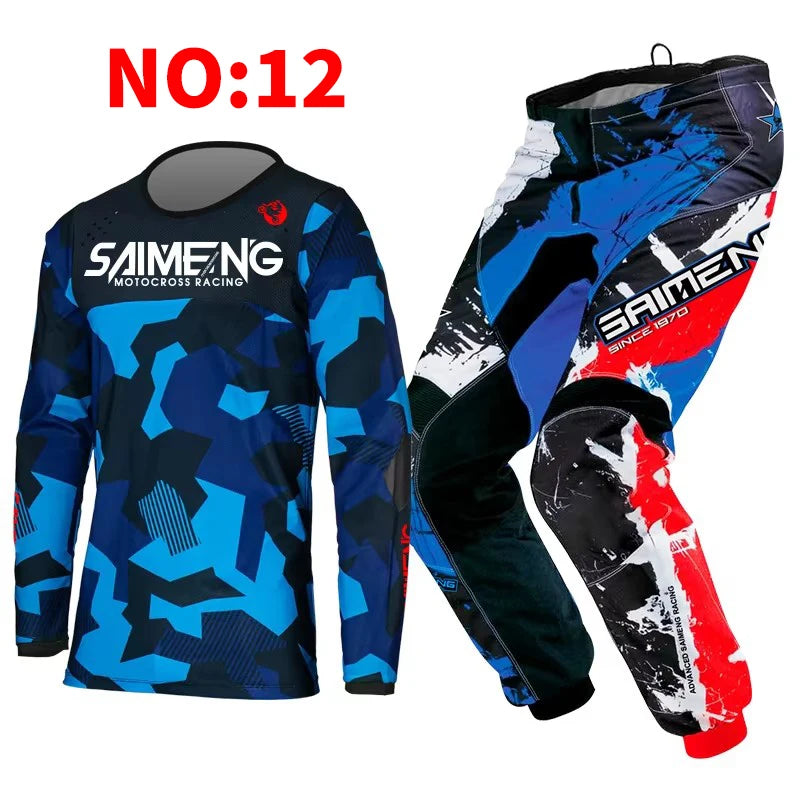 motocross set for child MX Jersey and Pants children Youth MTB DH UTV Enduro MX Gear Set Combo Off Road Racing Suit Dirt Bike