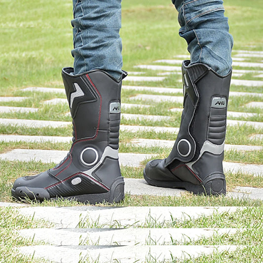 AMUMOTO Motorcycle Riding Boots Men's And Women's Pull Motorcycle