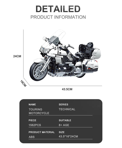 Hendersonshop Gold Wing Touring  Motorcycle Technical Model Building Blocks MOC
