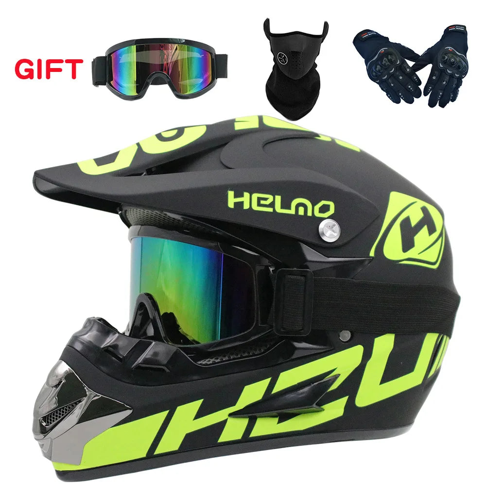 Helmets - 2019 New Flip Up Motorcycle Helmet Children motocross Off Road