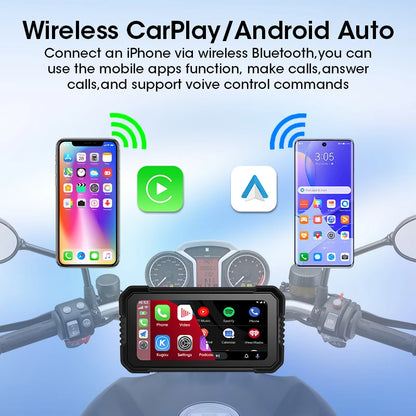 6.25" Motorcycle GPS Navigator | Waterproof & CarPlay - View 2 | Henderson Shop