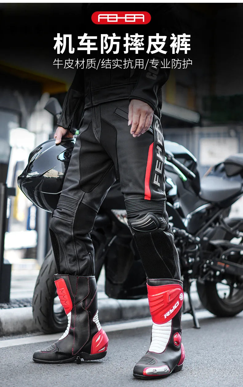 Motorcycle Riding Pants | Waterproof & Leather - View 8 | Henderson Shop
