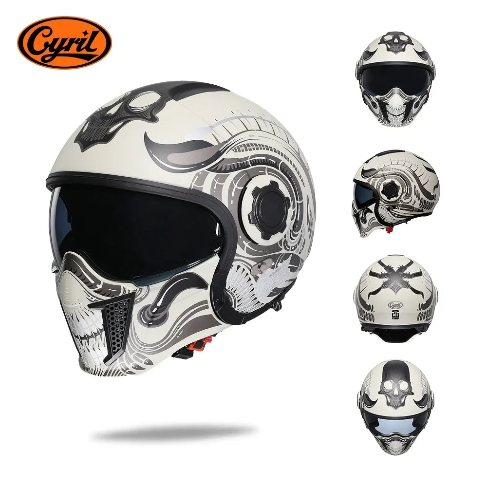 Hendersonshop Full Face Open Face Motorcycle Helmet Motorbike Street Bike Helmets
