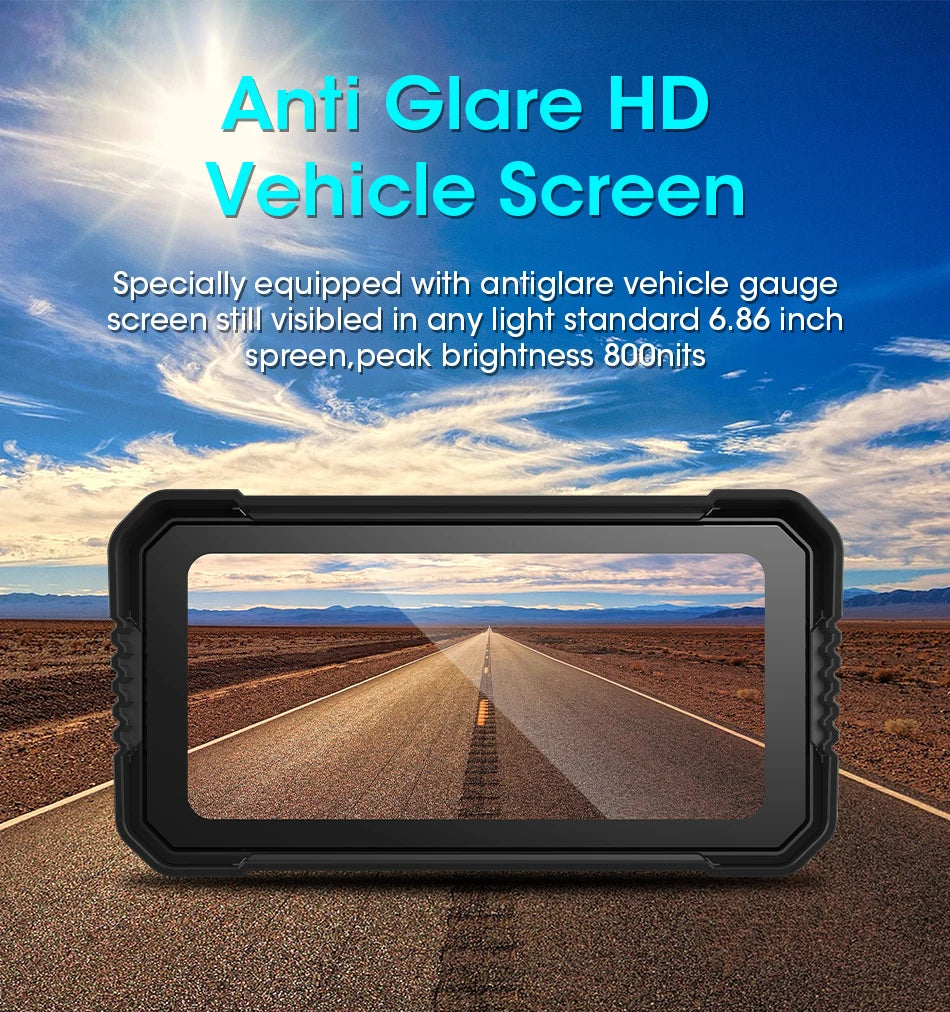 6.25" Motorcycle GPS Navigator | Waterproof & CarPlay - View 12 | Henderson Shop