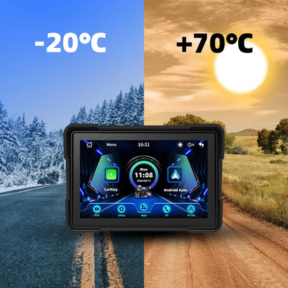 EKIY 5.0" Motorcycle GPS Navigator | CarPlay & Android Auto - View 12 | Henderson Shop