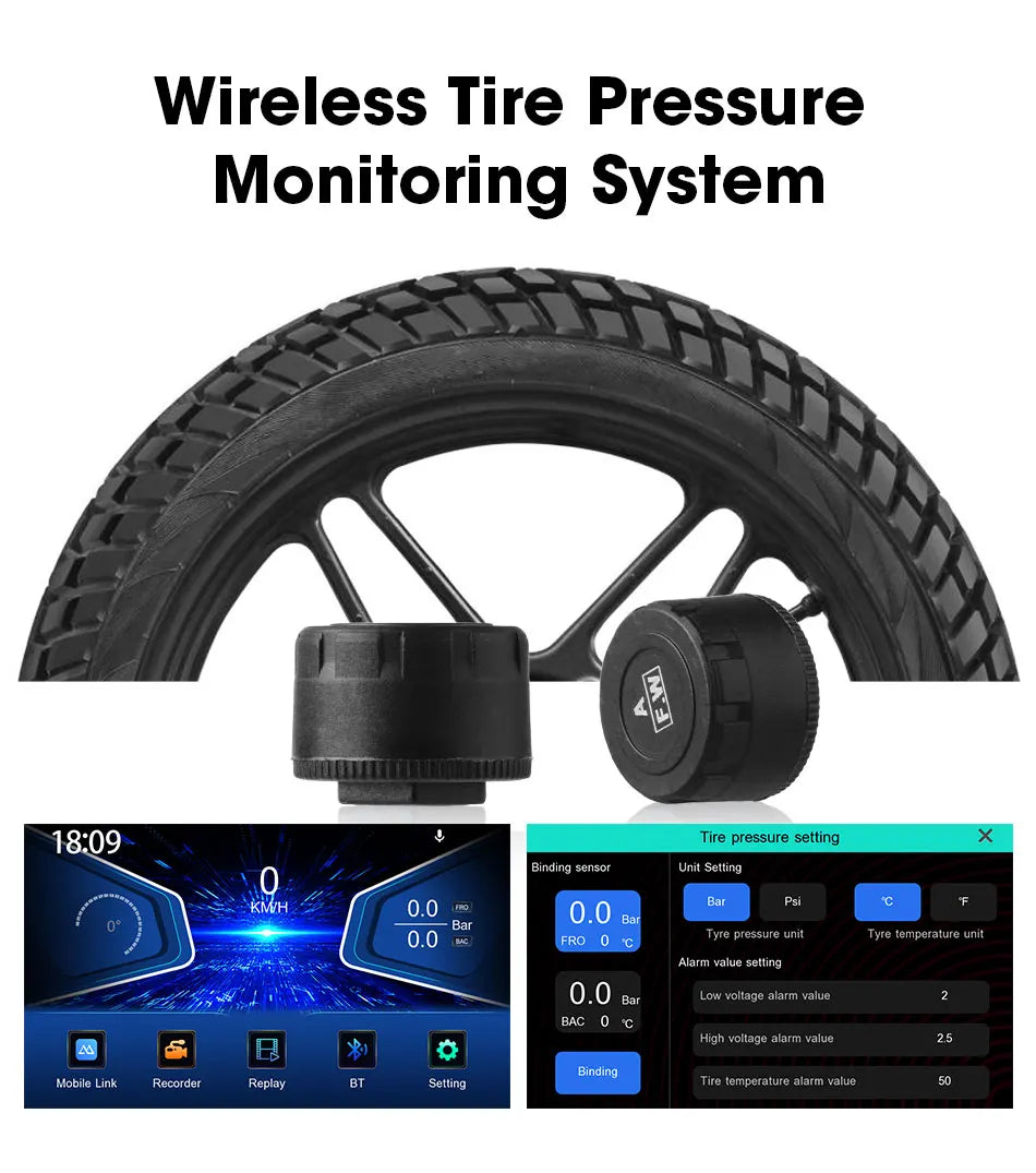 7" Motorcycle GPS Navigator | CarPlay & Android Auto - View 26 | Henderson Shop