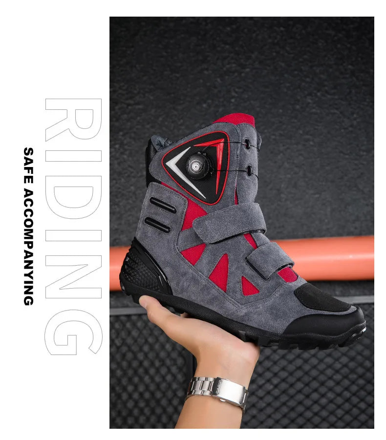 Hendersonshop Motorcycle Boots 2024 New Men Women Motorbike Riding Shoes Breathable