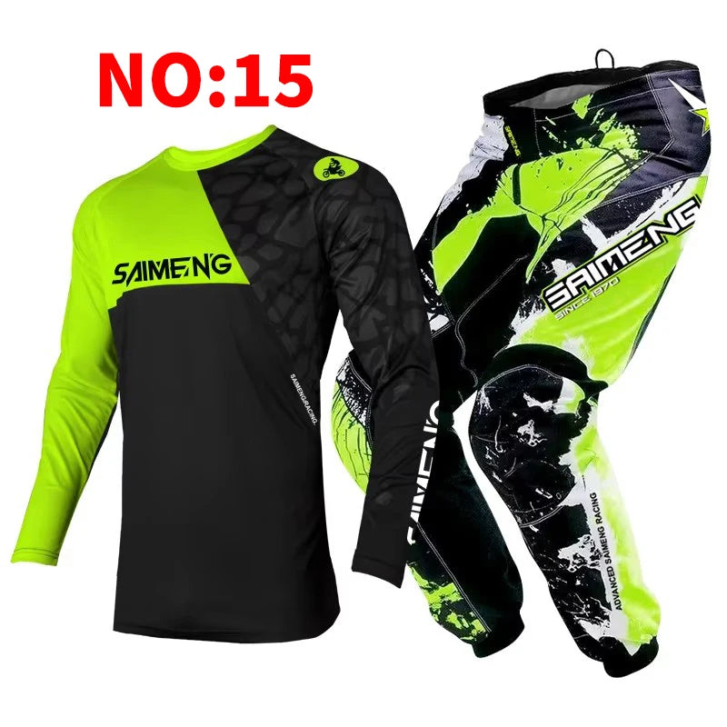 motocross set for child MX Jersey and Pants children Youth MTB DH UTV Enduro MX Gear Set Combo Off Road Racing Suit Dirt Bike