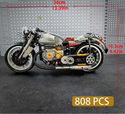 HUIQIBAO 808PCS MOC Technial Motorbike Building Model Blocks City Moto Racer ... | Henderson Shop