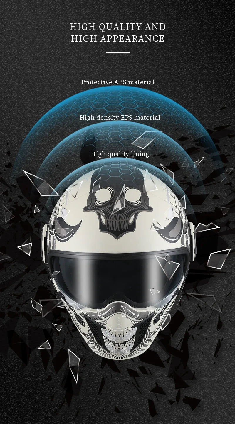 Hendersonshop Full Face Open Face Motorcycle Helmet Motorbike Street Bike Helmets