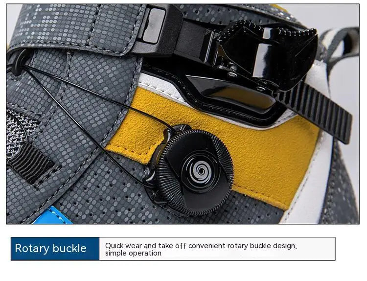 Hendersonshop Men Motorcycle boots Breathable Anti-fall Rider Road Racing BOA lacing