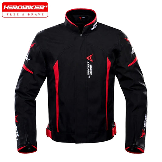 Hendersonshop Men's Biker Jacket Wear-Resistant Motorcycle Jacket Waterproof Motorcyclist Motorcycle Accessories