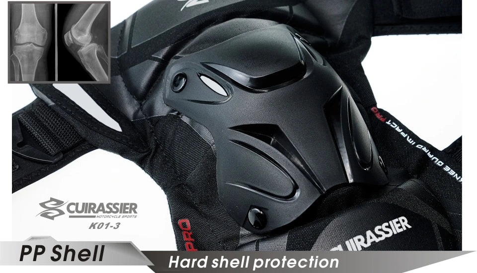 Cuirassier Motorcycle Knee Guards | Reflective - View 15 | Henderson Shop