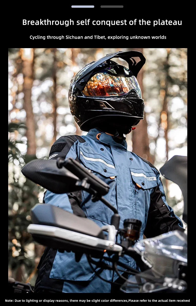 Hendersonshop LYSCHY Motocross Jacket Pants Autumn Winter Waterproof Warm Motorcycle Riding