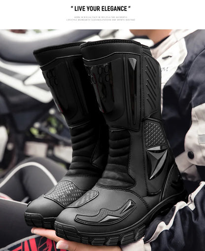 Motocross Dirt Bike Boots Off-Road Motorcycle Riding Shoe TPU Protection Ankle Support Anti-Slip Sole Adventure Enduro Boots Men