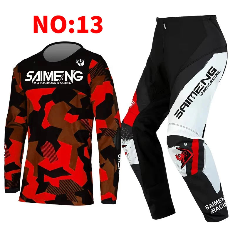 motocross set for child MX Jersey and Pants children Youth MTB DH UTV Enduro MX Gear Set Combo Off Road Racing Suit Dirt Bike