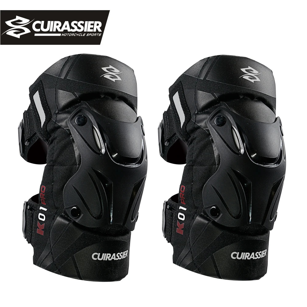 Cuirassier Motorcycle Knee Guards | Reflective | Henderson Shop
