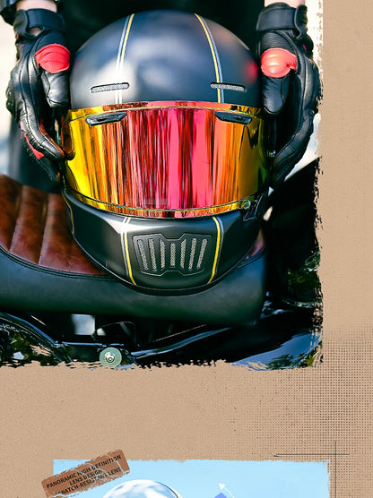 Harley Vintage Half Face Helmet | DOT Certified - View 10 | Henderson Shop