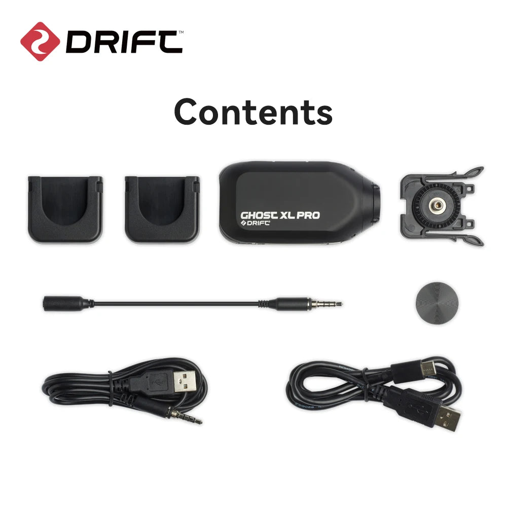 Drift Ghost XL Pro 4K HD Sports Action Camera WiFi IPX7 Waterproof Rotatable Lens Dashcam Mode  EIS Bicycle Helmet Motorcycles